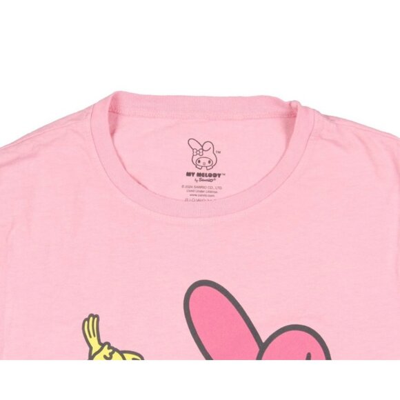 My Melody and Risu by Sanrio Boxy Cropped Short Sleeve T-Shirt NEW - Picture 3 of 3